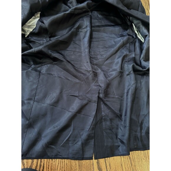 VTG Brooks Brothers Blazer 50L Black Wool Sport Coat Suit Jacket Brooksease flaw - Picture 11 of 15